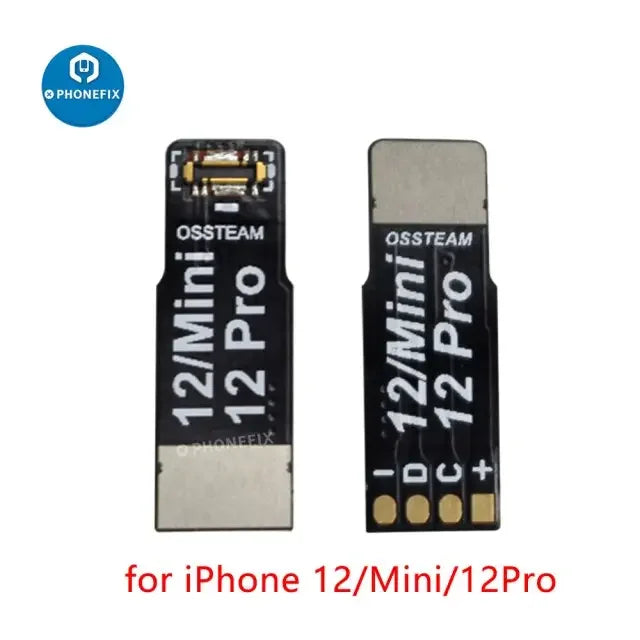 PhoneFix QianLi iPower battery buckle power connector for iPhone 7-15 Pro Max, showing the replacement part for battery repair.