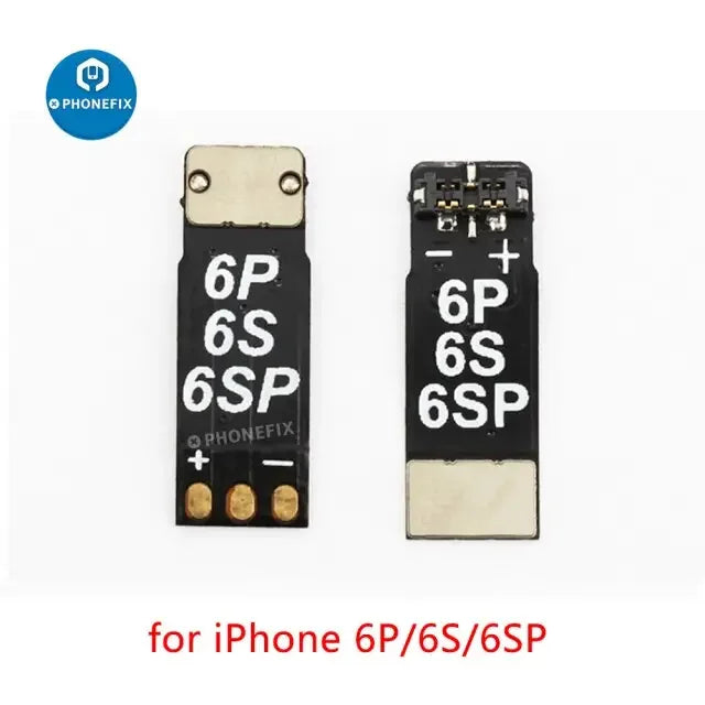 PHONEFIX QianLi iPower battery buckle power connector for iPhone 7 to 15 Pro Max, close-up of replacement part for battery repair.