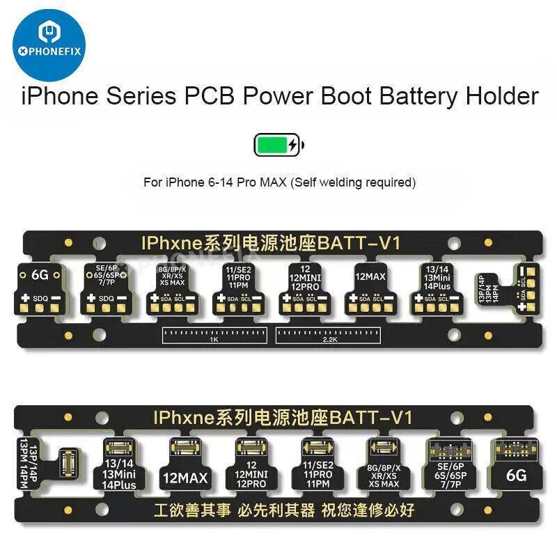 Battery buckle motherboard boot cable connector for iPhone repair, designed by PHONEFIX for battery replacement and repair.