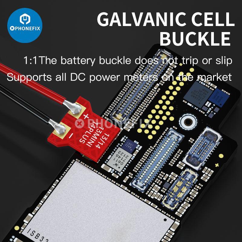 Maant Battery Power Buckle Cable for Android and iPhone 6 to 14 Pro Max, replacement parts by PHONEFIX, visible in the image.
