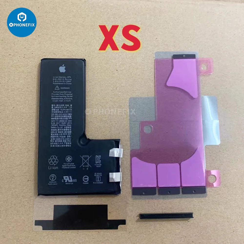 Prime PHONEFIX rechargeable battery cell for iPhone 11, 12, 13, 14 Pro Max, replacement battery part shown.