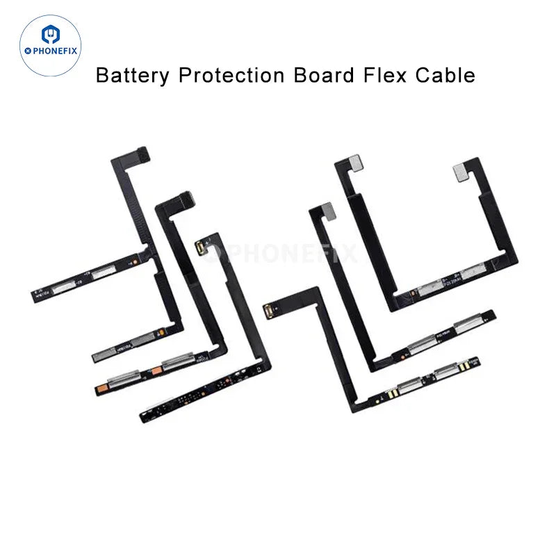 PHONEFIX iPhone X to 16 Pro Max battery protection board flex cable for replacement, showing close-up of the flex cable component.