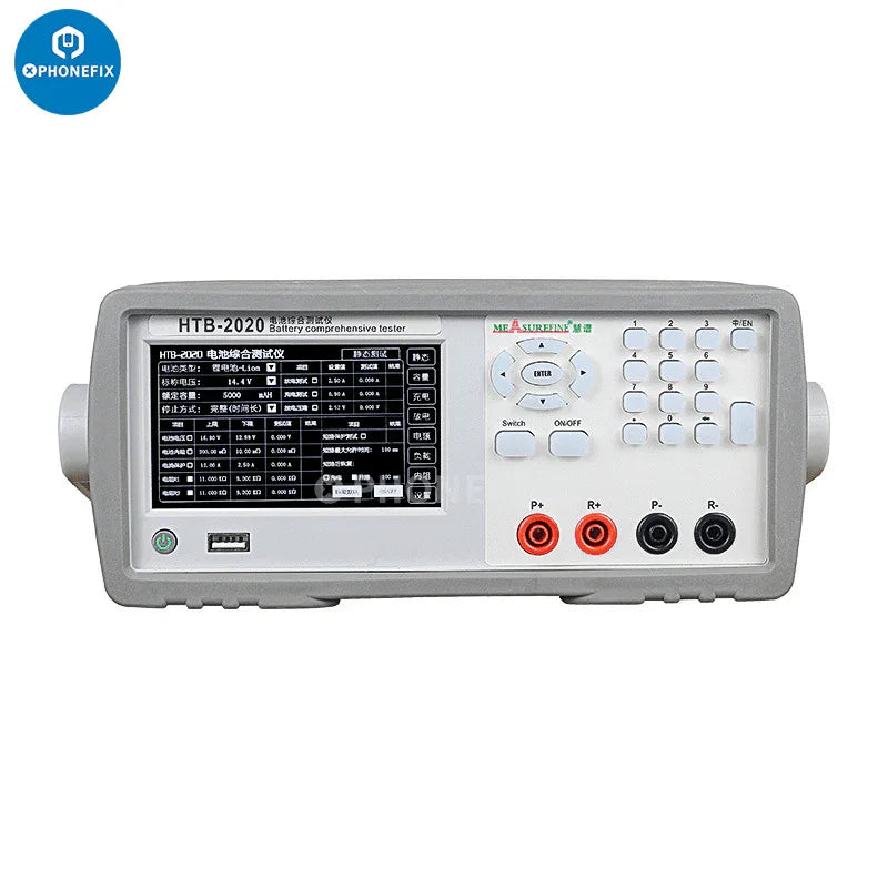 PhoneFix lithium battery internal resistance and capacity tester, a high-precision tool for testing battery performance.