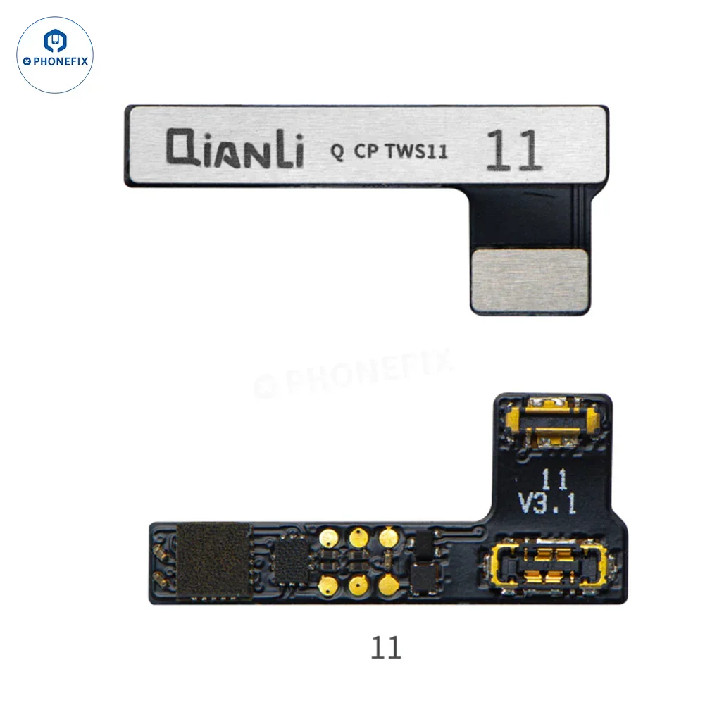 PHONEFIX Qianli Copy Power Battery Flex Cable for iPhone 11-14 Pro Max, battery tester tool with flexible cable for testing iPhone batteries.