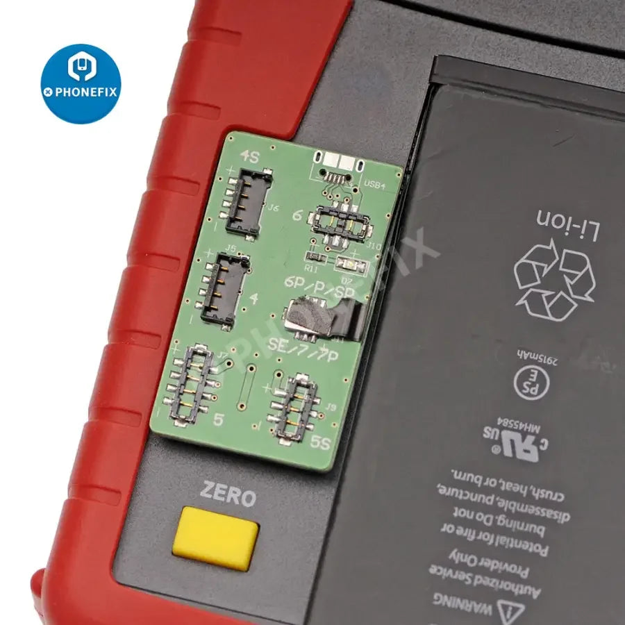 PHONEFIX DT-1601 Testeur-analyseur de batterie numérique pour iPhone 4 à 7 Plus : détection des propriétés de la batterie, affichage de l'appareil et de l'écran.