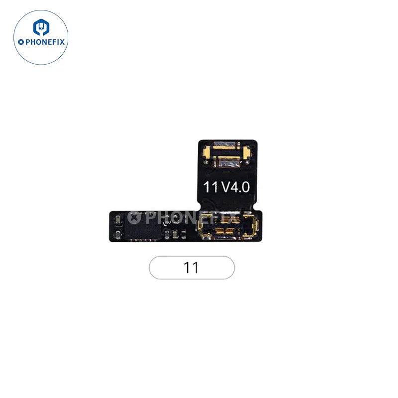 PHONEFIX JCID 4th Gen Tag-on Battery Repair FPC for iPhone 11-16 Pro Max, battery tester tool with connectors and circuit board.