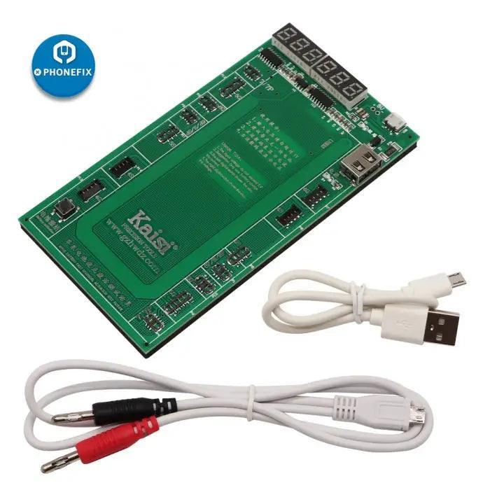 Carte d'activation de charge de batterie PHONEFIX K-9201/K-9208 pour téléphones iPhone et Android, utilisée comme outil de test de batterie.
