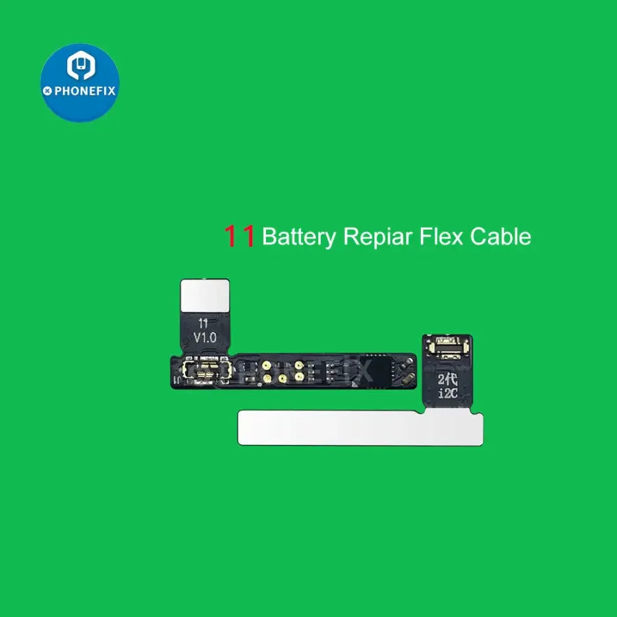 i2C BR KC01 Battery Data Corrector tool for iPhone 11-15 Pro Max, used for testing and correcting battery data, by PHONEFIX.
