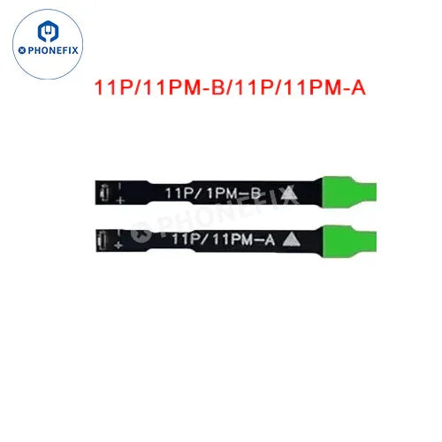 PHONEFIX W09 Pro Battery Tester tool for iPhone 11-15, showing device testing screen with battery status and connection details.