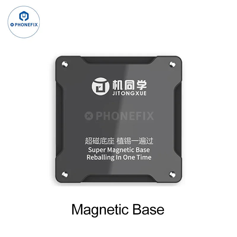 PHONEFIX JTX Swap Board BGA Reballing Platform for iPhone 8-16 Pro Max with precision reballing tools and support.