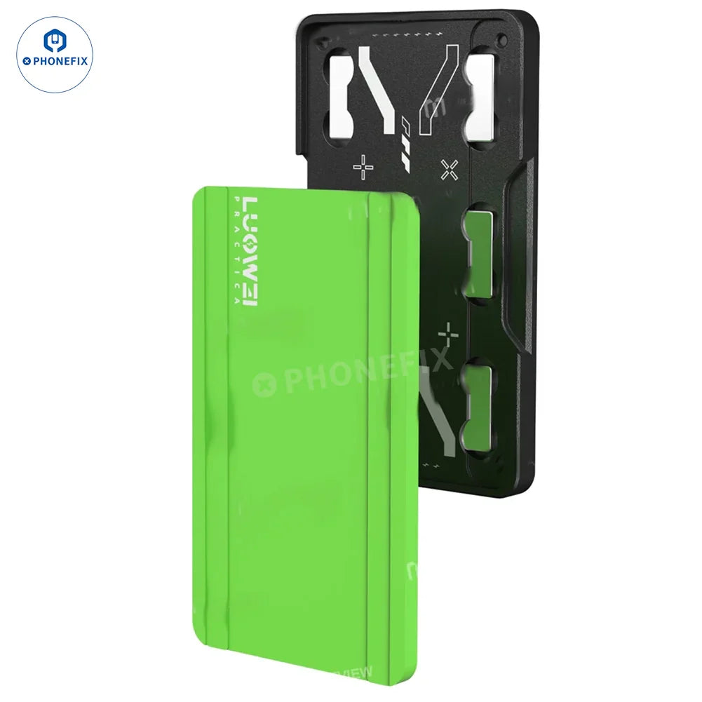 PhoneFix LUOWEI LW-PT03 BGA reballing platform for CPU rework, featuring a precision tin planting surface with metallic components.