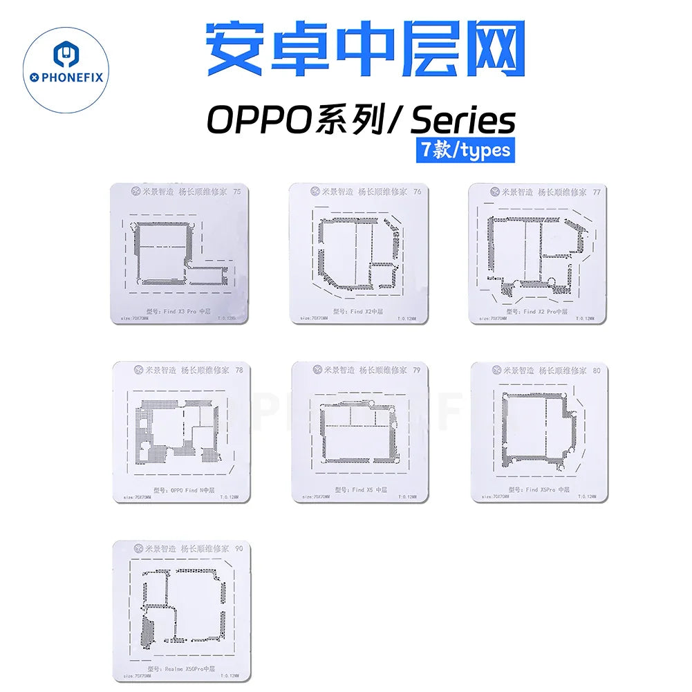 PhoneFix MIJING M21 BGA reballing platform with magnetic base for phone mid-frame reballing and repair.