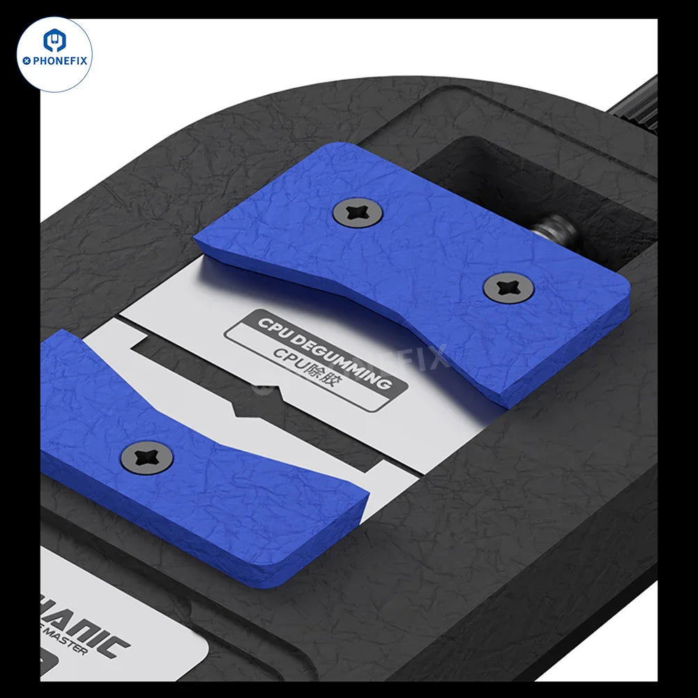 PHONEFIX MECHANIC MagTin X CPU BGA Reballing Platform for iPhone and Android repair, featuring precision tinning and degumming tools.