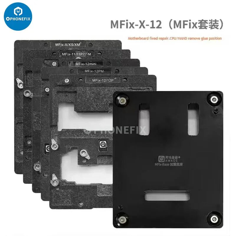 Amaoe MFix X-15PM BGA reballing platform by PHONEFIX, middle layer tin planting platform for motherboard repair.