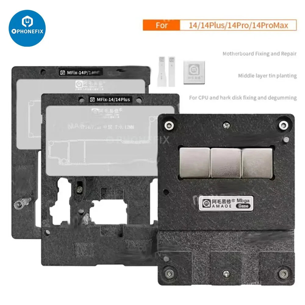Amaoe MFix X-15PM BGA reballing platform for motherboards, with middle layer tin planting surface, by PHONEFIX.