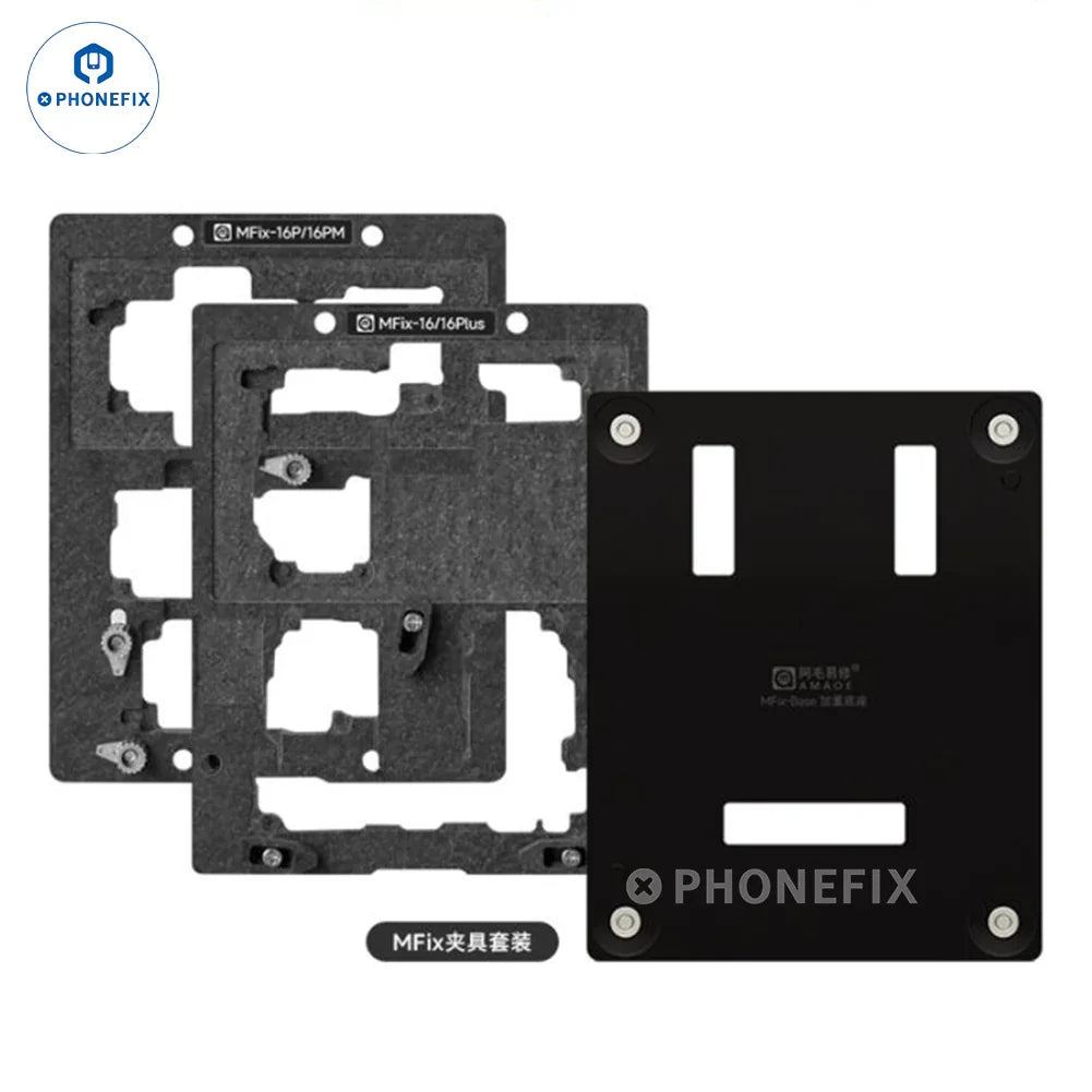 Amaoe MFix X-15PM BGA reballing platform with middle layer tin planting area for motherboard repair, by PHONEFIX.