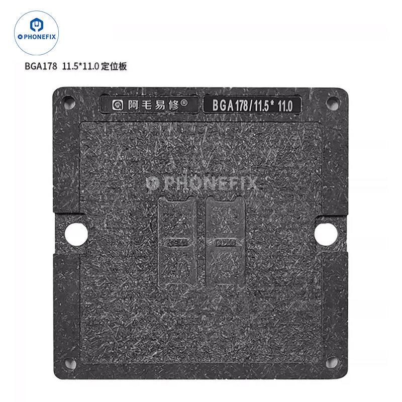 PHONEFIX BGA78/178 reballing stencil platform for MacBook memory and flash repairs, with precision design for BGA reballing process.