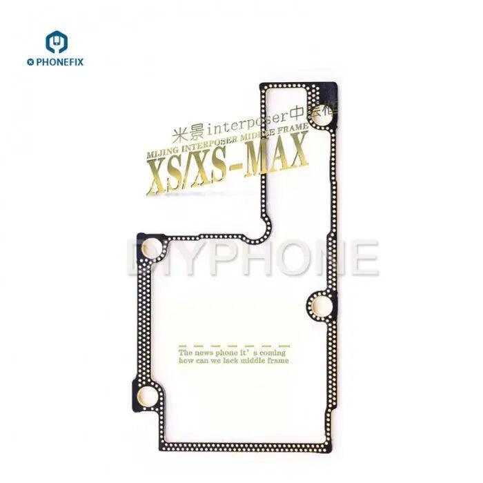 BGA reballing middle frame for iPhone X XS Max repair, PHONEFIX BGA reballing platform, used for precise circuit board reballing.
