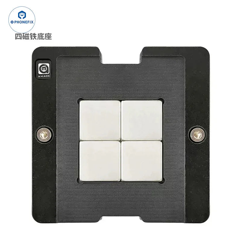 Amaoe BGA reballing platform for AMD notebook CPU chip repair, used for precise BGA reballing and chip rework.