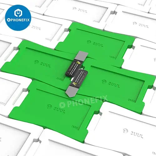 PHONEFIX 2UUL magnetic platform for phone board reballing, BGA reballing stencil for precise rework of mobile device mid frames.