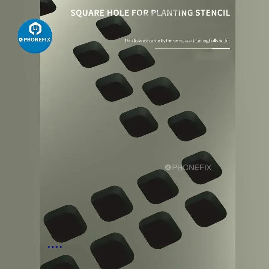 BGA reballing stencil for iPhone 12 Pro, PHONEFIX Mechanic 3D-12Pro middle frame reballing stencil, used for iPhone repair.