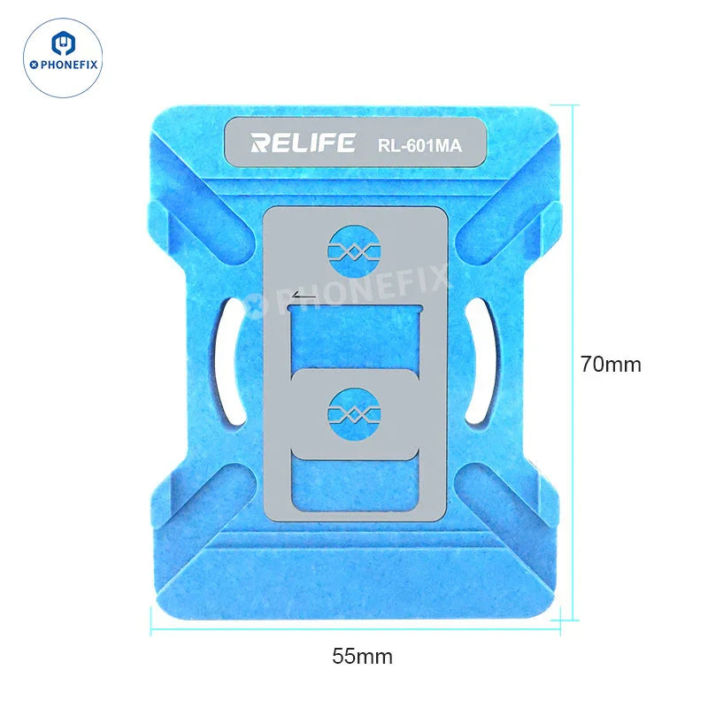 Plate-forme de pochoir de reballage RELIFE RL-601MA A11-A19 PRO BGA pour le reballage CPU, compatible avec le pochoir de reballage universel PHONEFIX.