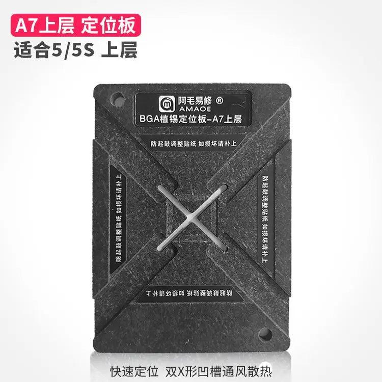 Amaoe A7-13 Magnetic BGA Reballing Platform Positioning Plate for precise phone BGA reballing stencil repair.