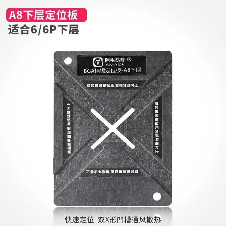 PHONEFIX Amaoe A7-13 Magnetic BGA Reballing Stencil and Positioning Plate for precise BGA reballing on the Amaoe A7-13 platform.