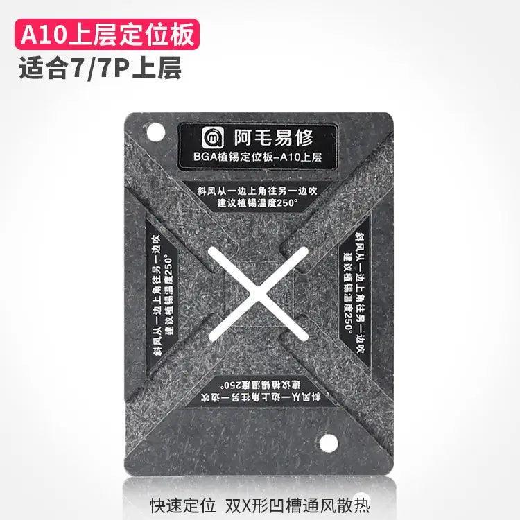 Phonefix Amaoe A7-13 magnetic BGA reballing stencil platform positioning plate for precise BGA reballing repair.