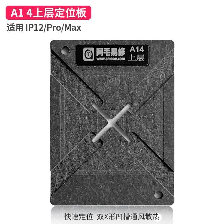 PhoneFix Amaoe A7-13 magnetic BGA reballing stencil platform positioning plate for precise BGA reballing processes.