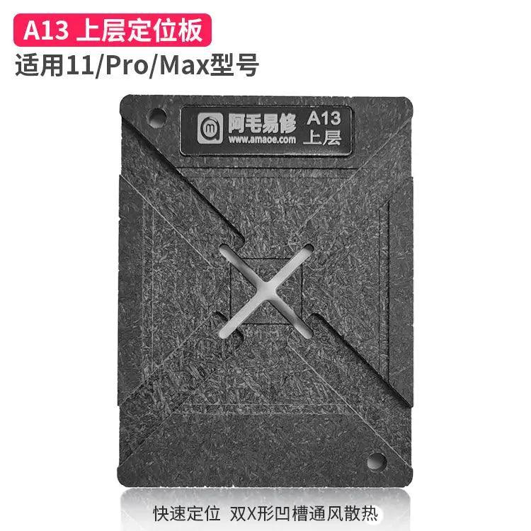 Phonefix Amaoe A7-13 magnetic BGA reballing stencil platform positioning plate for precise BGA reballing tasks.
