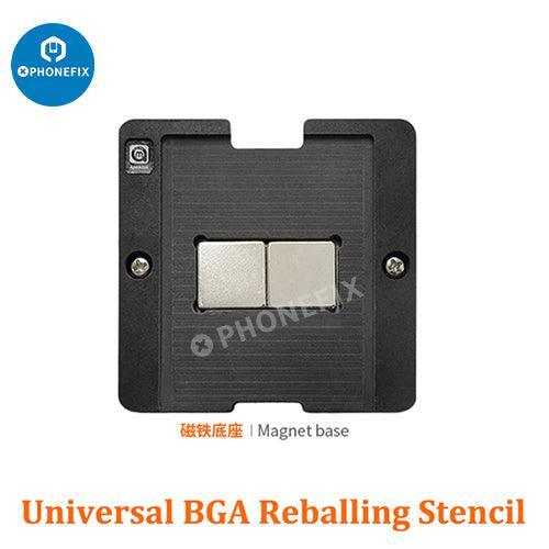 PhoneFix Amaoe iPhone X-16 BGA reballing stencil and tin planting platform for LCD and screen IC rework.
