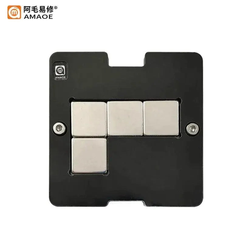 Amao S20 Ultra G988U/G988B BGA reballing stencil from PHONEFIX, showing the middle layer planting platform for phone repair.