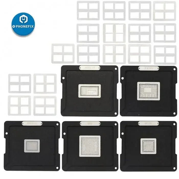 DS-908 BGA Reballing Platform Set for MacBook soldering, PhoneFix BGA stencil for precise reballing and repair.