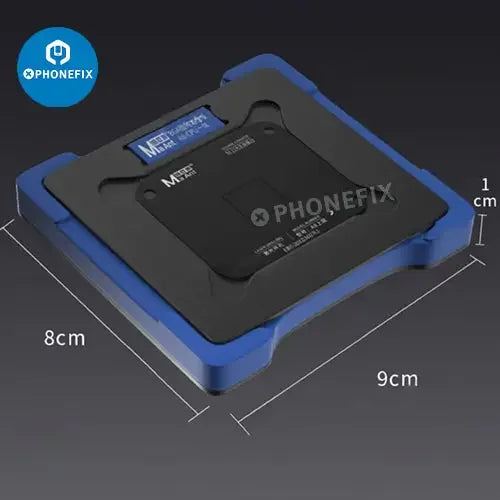 PhoneFix MaAnt 0.12mm BGA Reballing Stencil for iPhone X to 14 Pro Max, middle layer reballing platform, precise reworking tool.