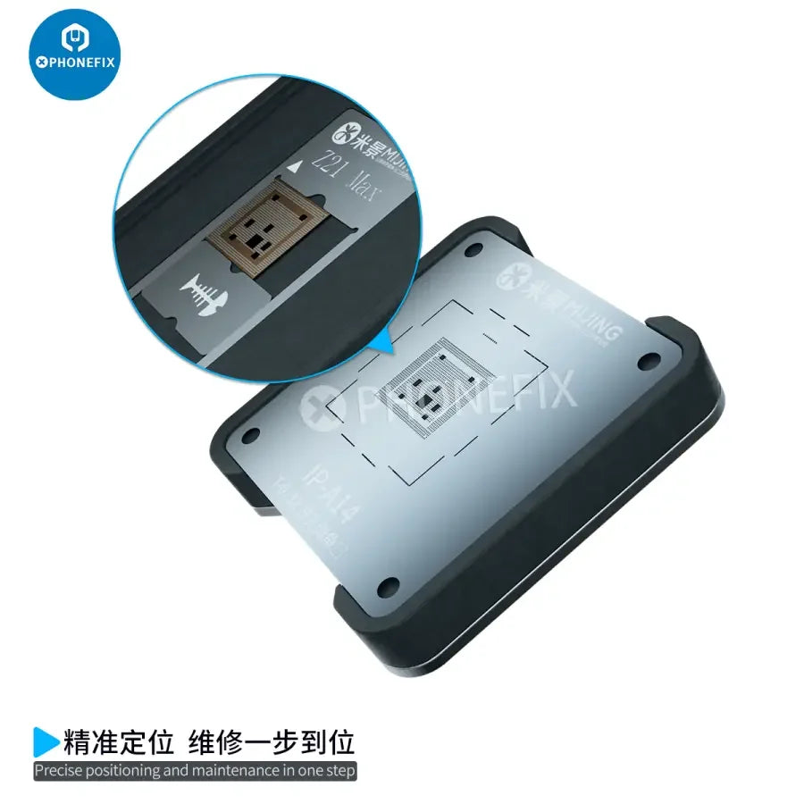 PhoneFix MIJING Z21 MAX BGA Reballing Stencil Station for iPhone and Android CPU reballing repair.