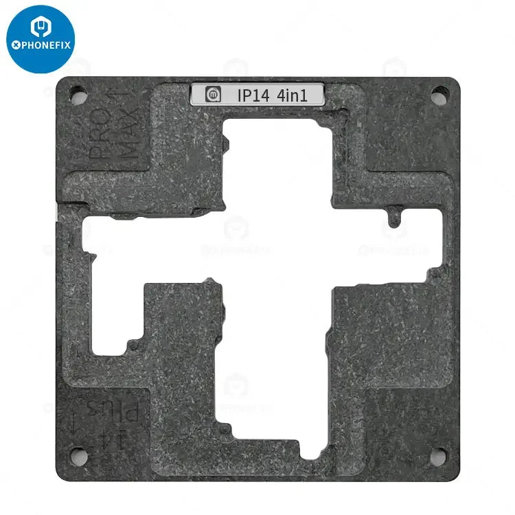AMAOE IP14 middle frame BGA reballing platform for iPhone 14 series by PHONEFIX, used for precise reballing and repair.