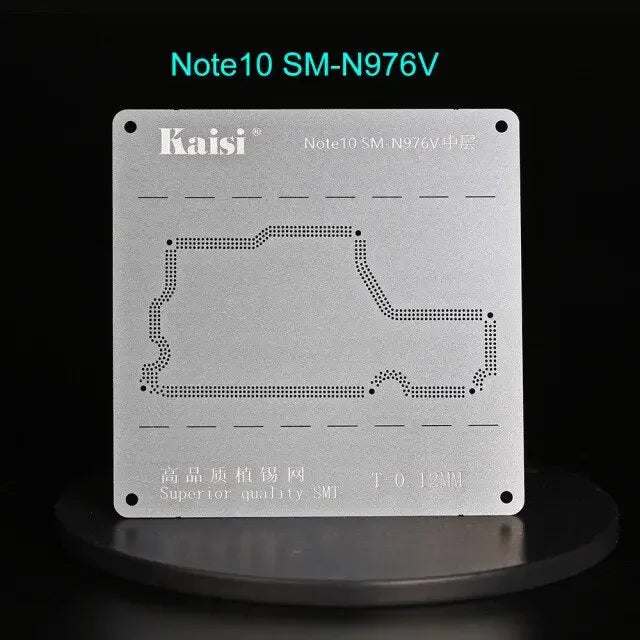Kaisi 2D middle-level BGA reballing stencil for Huawei P40, P30, V30 Pro models used for phone repair by PHONEFIX.