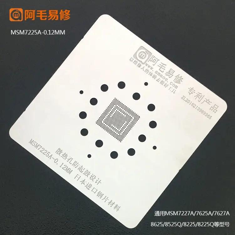 Amaoe BGA stencil for Qualcomm CPU reballing, PHONEFIX brand, precision template for reworking Qualcomm chips on circuit boards