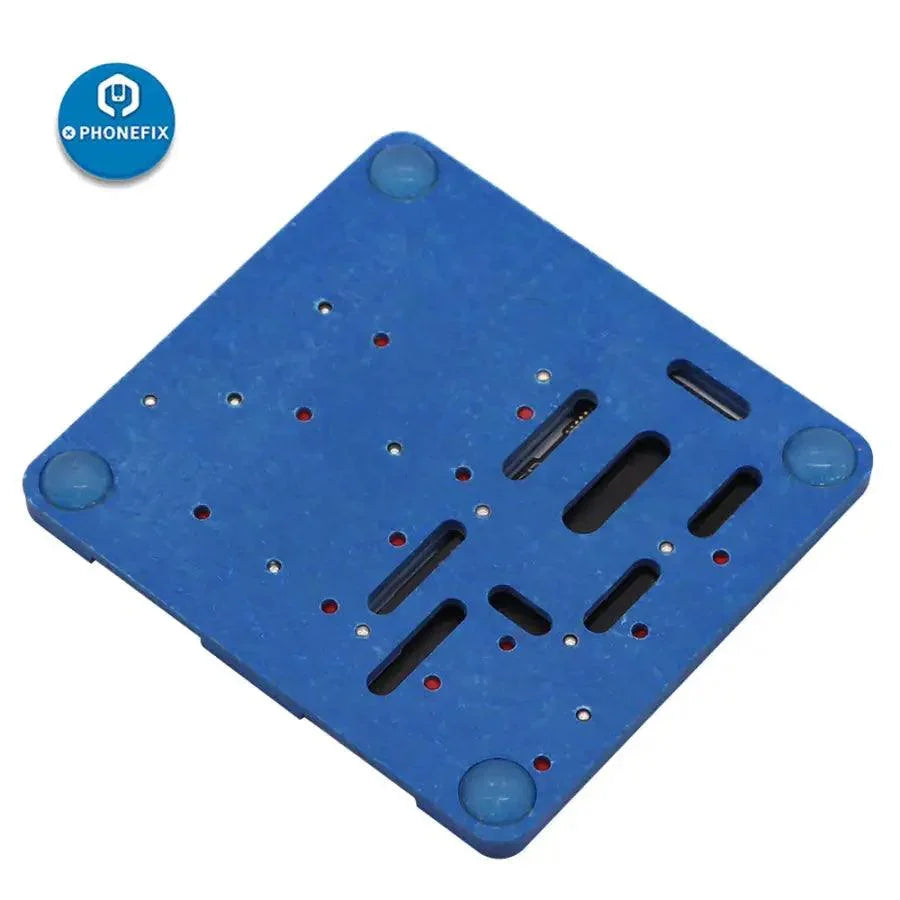 BGA reballing fixture middle layer frame for iPhone X, PHONEFIX PCB holder BGA reballing stencil, used for precise reballing repair.