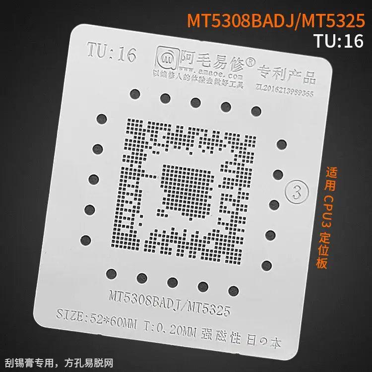 Amaoe Square Hole Solder Tin Plant Net for LCD TV CPU BGA Reballing Stencil by PHONEFIX, used for precise soldering applications.