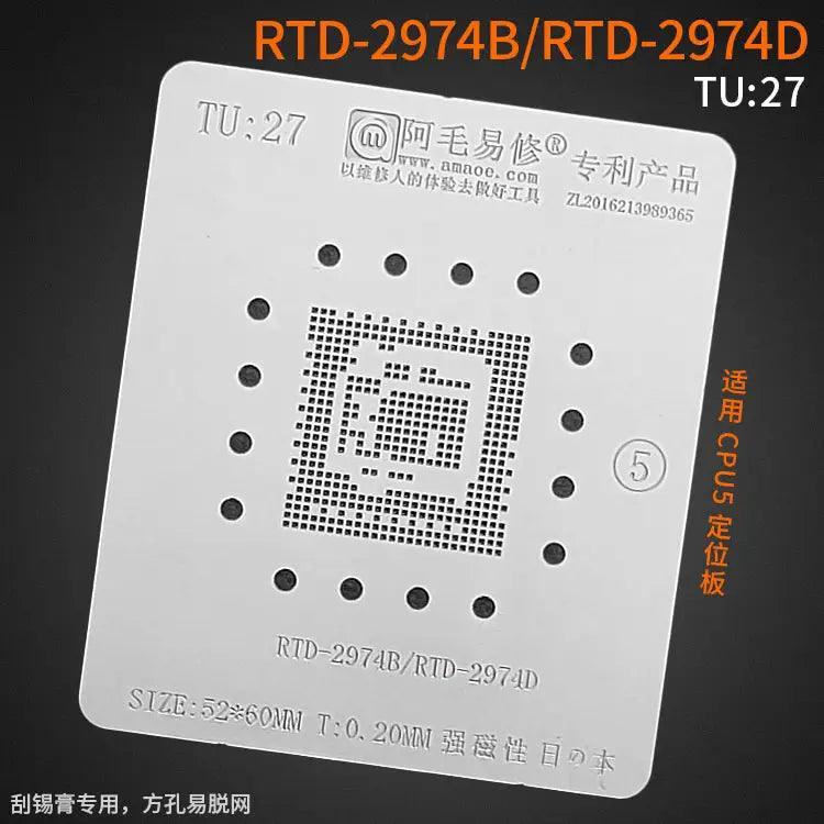 Amaoe square hole solder tin plant net for LCD TV CPU BGA reballing stencil by PHONEFIX, used for precise soldering and rework.