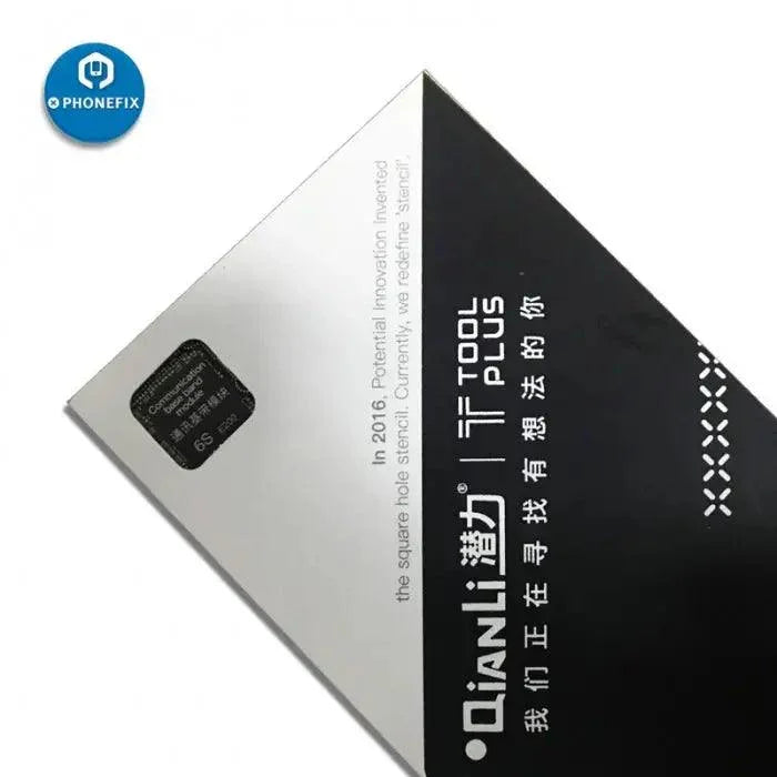 Pochoir de reballage BGA 3D QianLi IBlack pour iPhone X, 8, 7, 6S, 6, 5S, utilisé pour une réparation précise par reballage BGA.