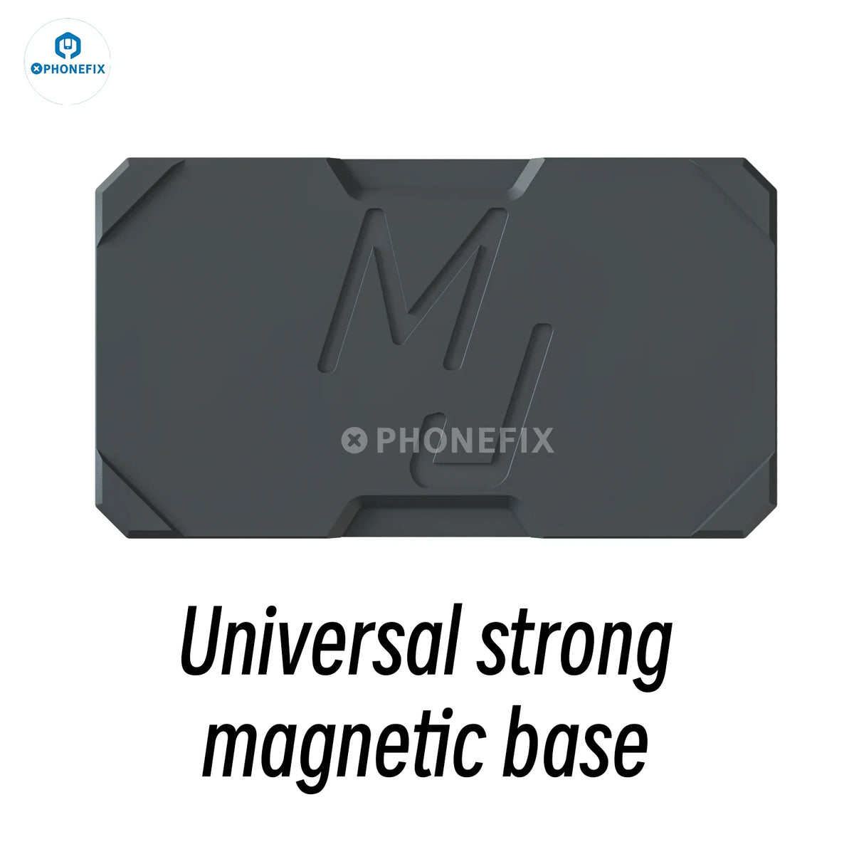PhoneFix BGA reballing stencil for Mijing Z20 Max/Pro and iPhone X-17 Pro Max middle frame reballing platform, with detailed stencil design.