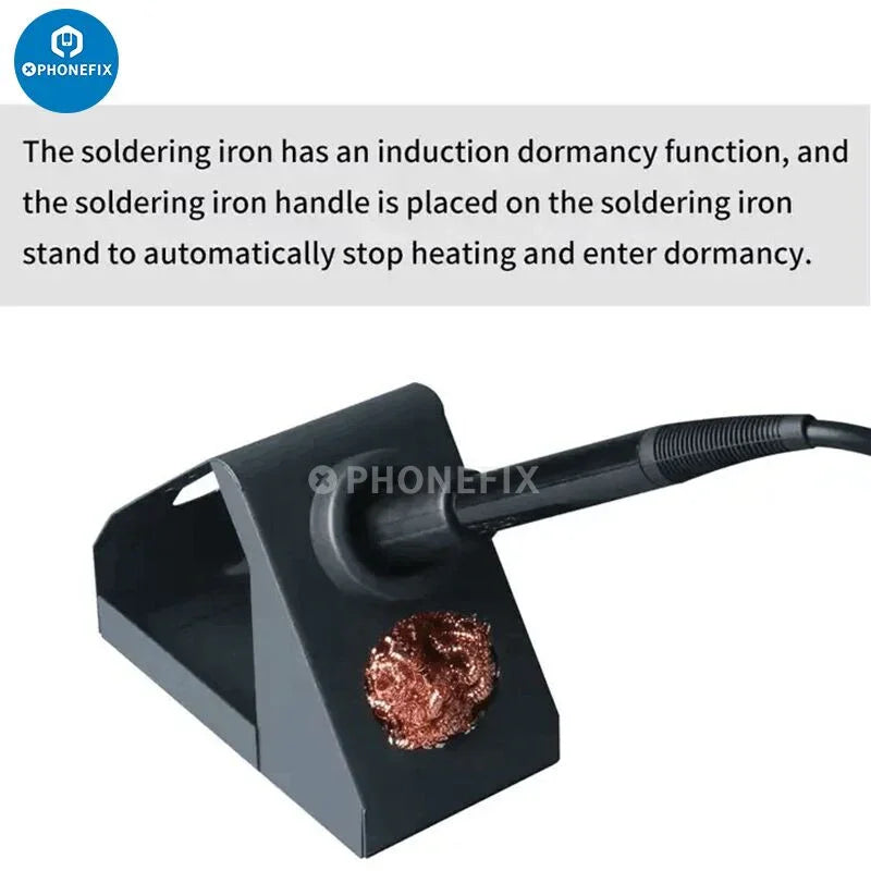 PHONEFIX SUGON 202 BGA Rework Station with hot air gun and soldering iron, compact 2-in-1 device for electronics repair.