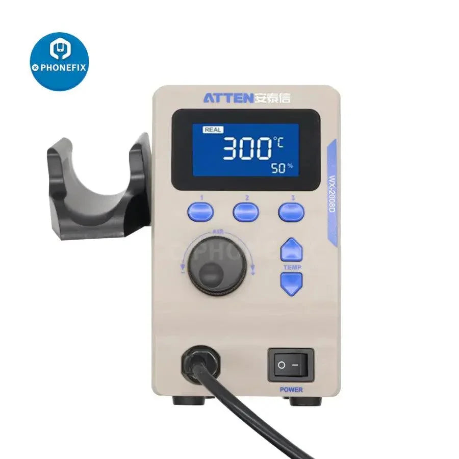 PhoneFix ATTEN WX-2008D BGA Rework Station with intelligent hot air gun for beginner soldering and electronic repair.