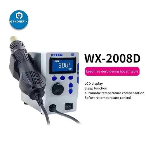 PhoneFix ATTEN WX-2008D BGA Rework Station with intelligent hot air gun for beginner soldering and electronic repair.