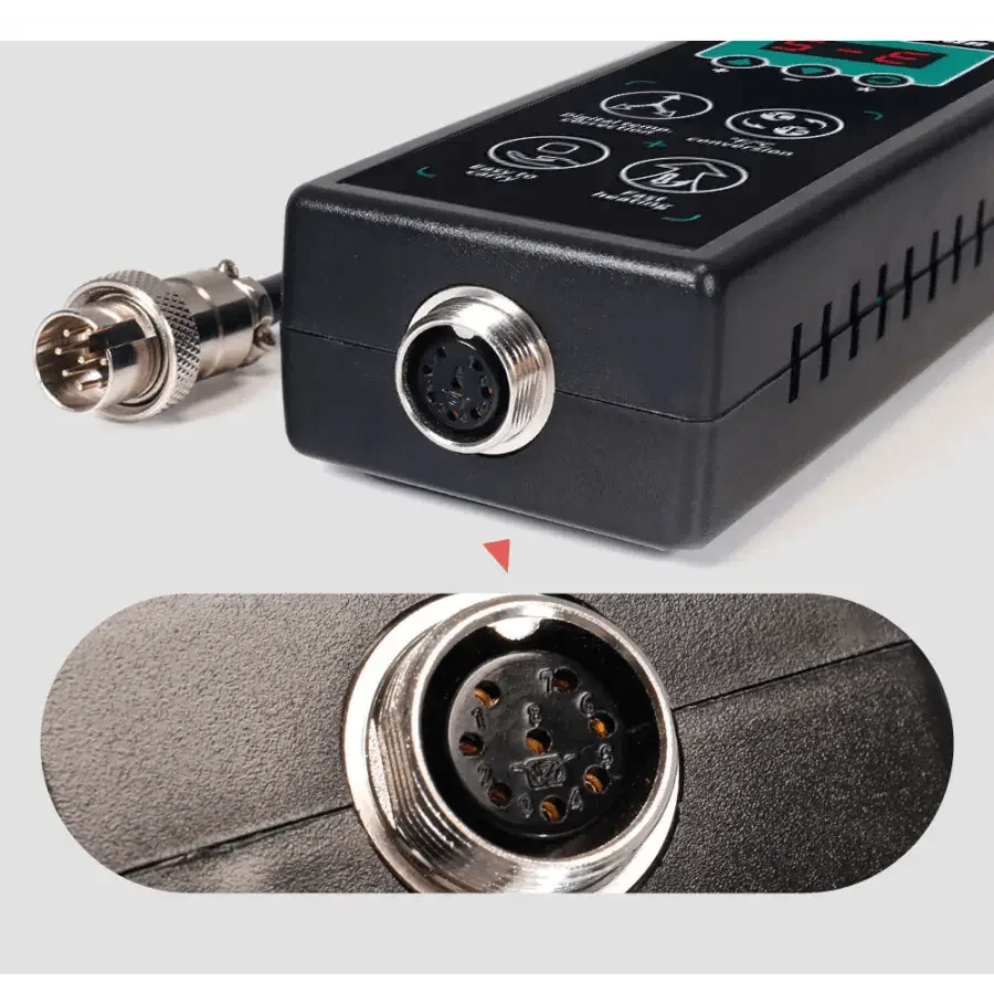 YIHUA 8858 BGA rework station with portable hot air gun, compact design, and control dials for soldering and reworking electronics.
