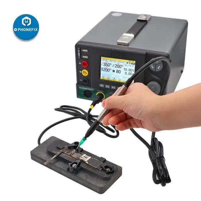 PHONEFIX DES H95 BGA Rework Station with integrated desoldering and rework tools for electronic repair and maintenance.
