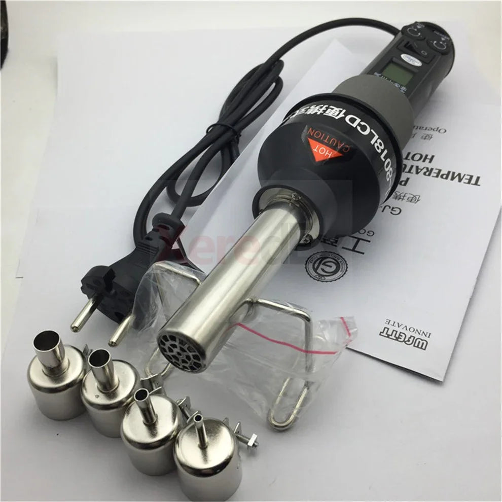 Portable PHONEFIX GJ-8018 BGA rework station with temperature control hot air gun for electronic repairs.